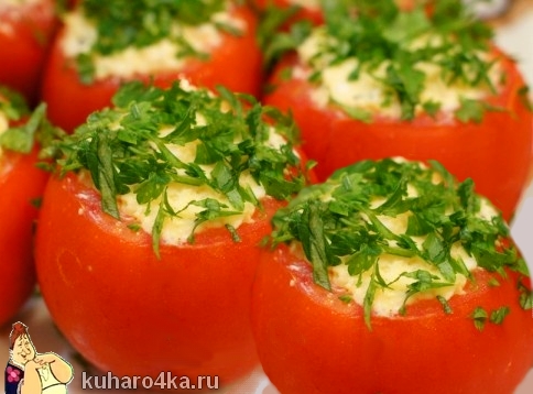 помидоры фаршированные сыром